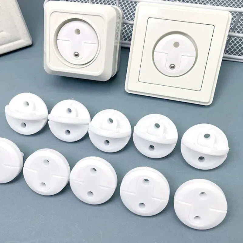 10 Pcs Baby Anti-shock Socket Cover Children's Safety European Regulations Socket Cover Power Supply Safety Cover Power Socket