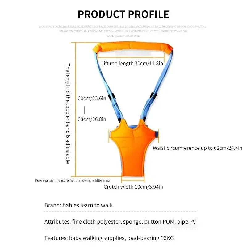 Baby Spädbarn Småbarnssele Walk Inlärningsassistent Walker Jumper Strap Bälte Säkerhetstyglar Sele